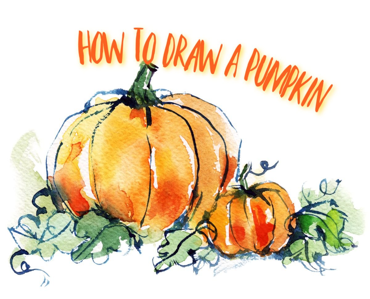 Simple Cartoon Pumpkin Drawing Tutorials for Kids and Beginners